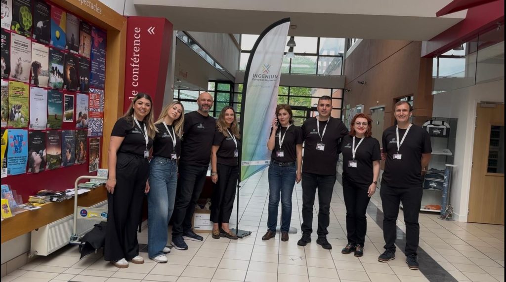 Gheorghe Asachi Technical University of Iași delegation attending the University of Rouen Normandy Blended Intensive Programme on European University Alliances, May 2025.